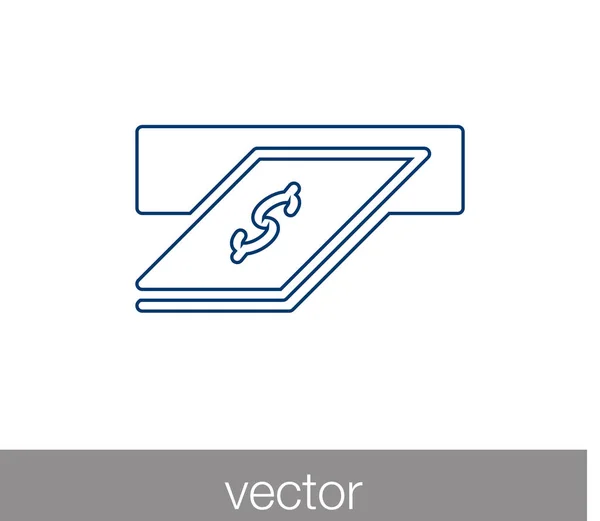 Ícone do dinheiro. Ícone financeiro . — Vetor de Stock