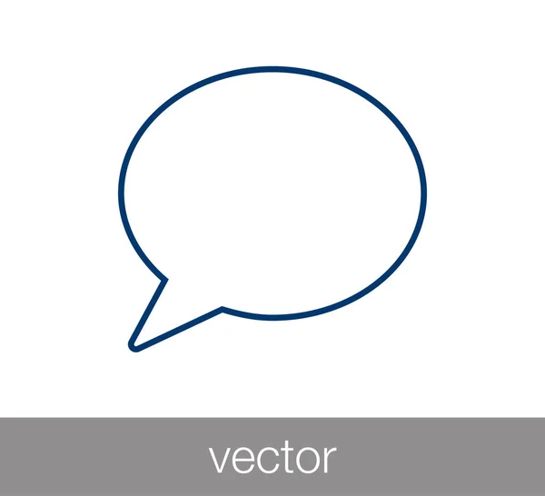 Chat-pictogram. Pictogram van de commentaar. — Stockvector