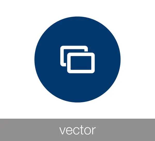 Imagen icono plano — Vector de stock