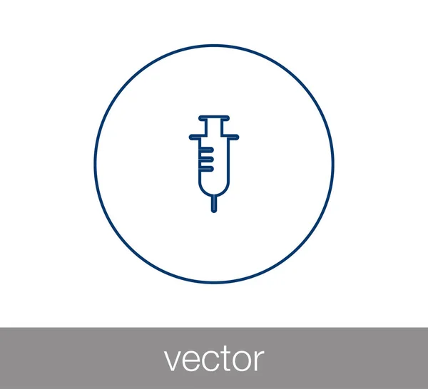 Pictogram medische spuit — Stockvector