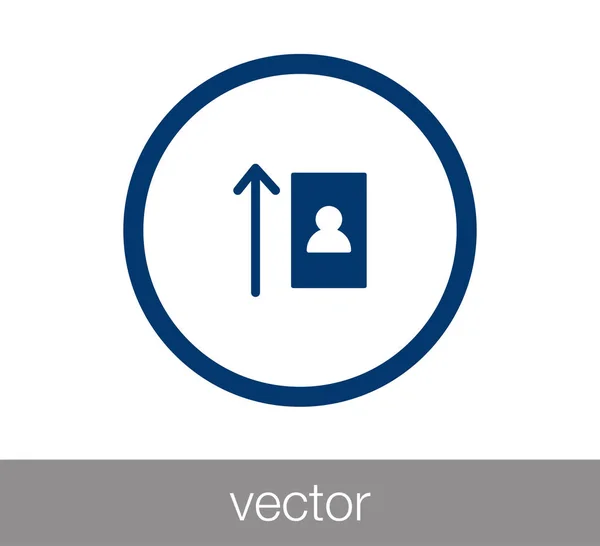 Het hoogste pictogram afbeelding uitlijnen — Stockvector