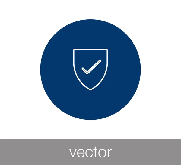 Marca de verificación icono . — Vector de stock