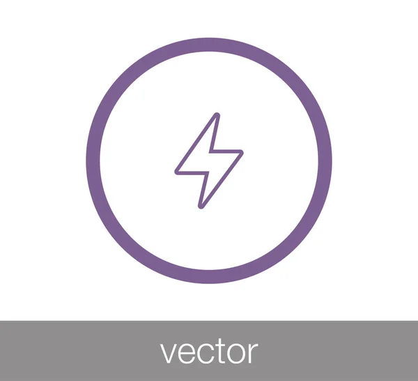 Thunder web icon. — Stock Vector