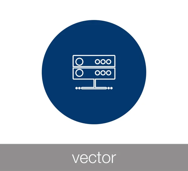 Ícone de data center — Vetor de Stock