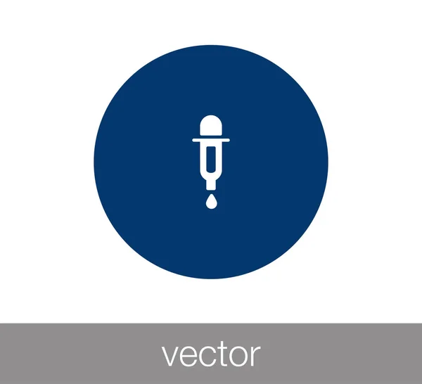 Marcador icono plano — Vector de stock