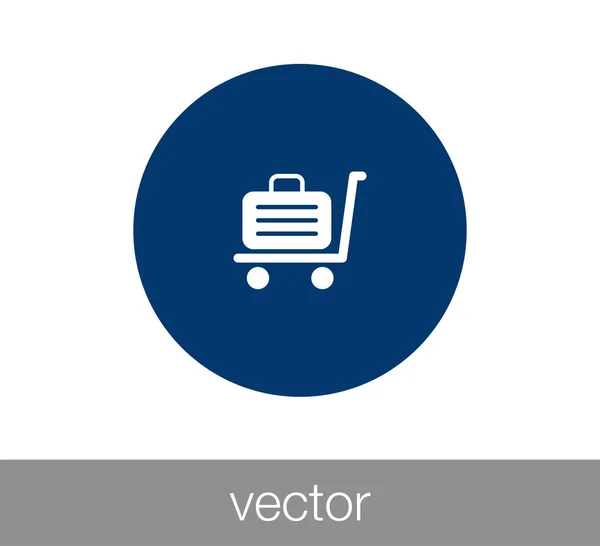 Winkelwagen icoon — Stockvector