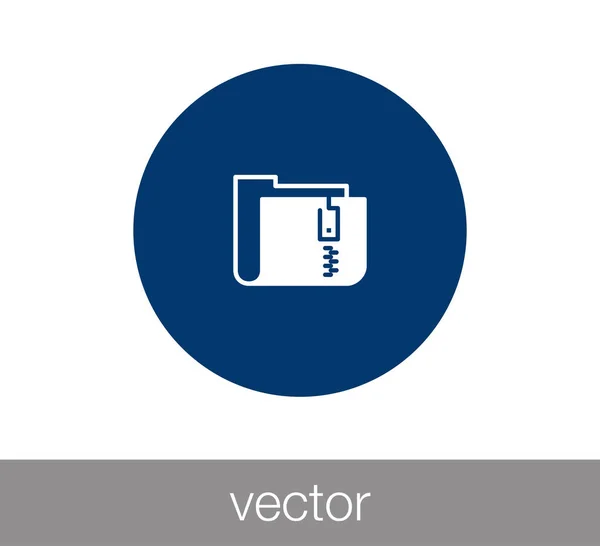 Icono de carpeta simple — Vector de stock