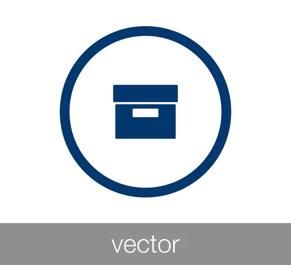 Archief vak pictogram — Stockvector