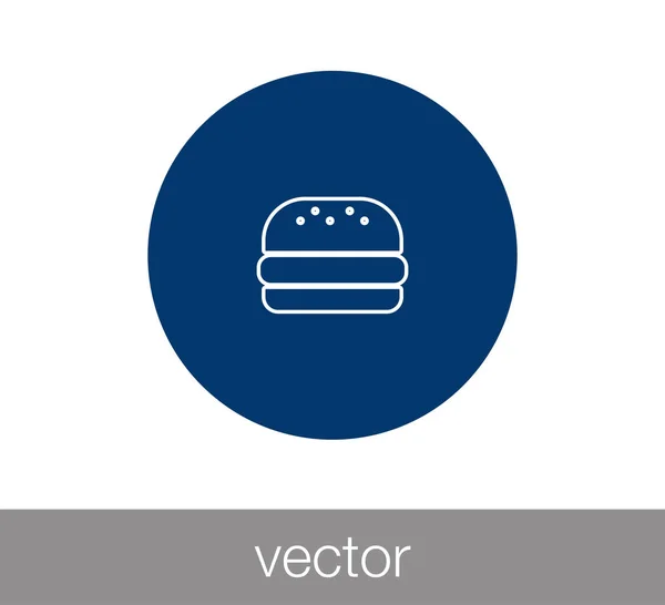 Ilustração ícone hambúrguer —  Vetores de Stock