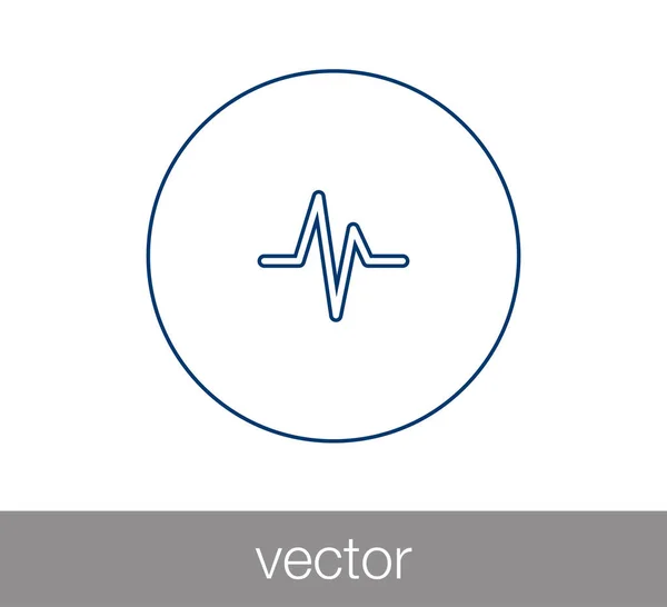 Hartslag pictogram — Stockvector