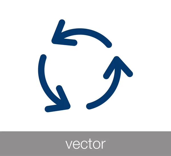 Reload symboolpictogram. — Stockvector