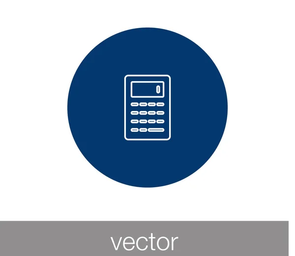 Calculadora Icono plano — Vector de stock