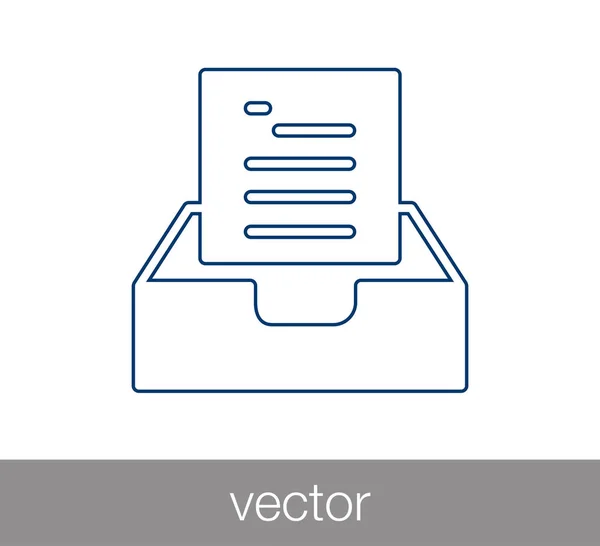 Posta kutusu simgesi. — Stok Vektör