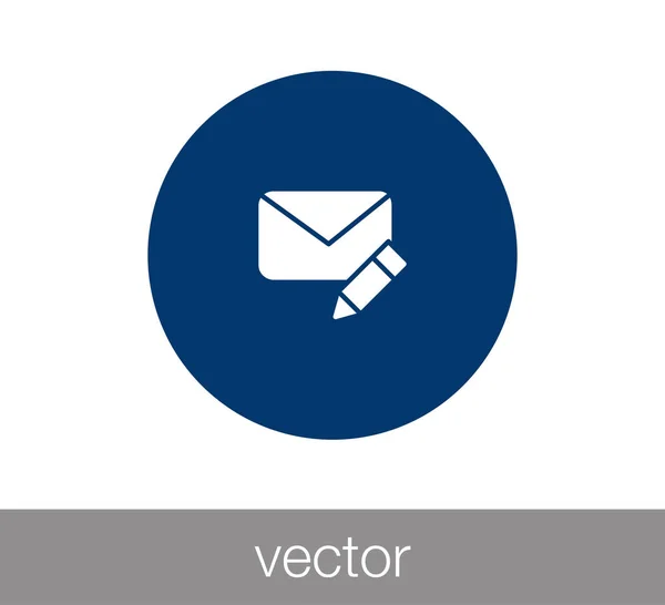 Eenvoudige e-mailpictogram — Stockvector