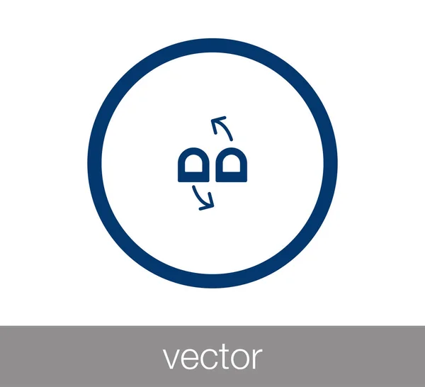 Beröring gest ikonen. — Stock vektor