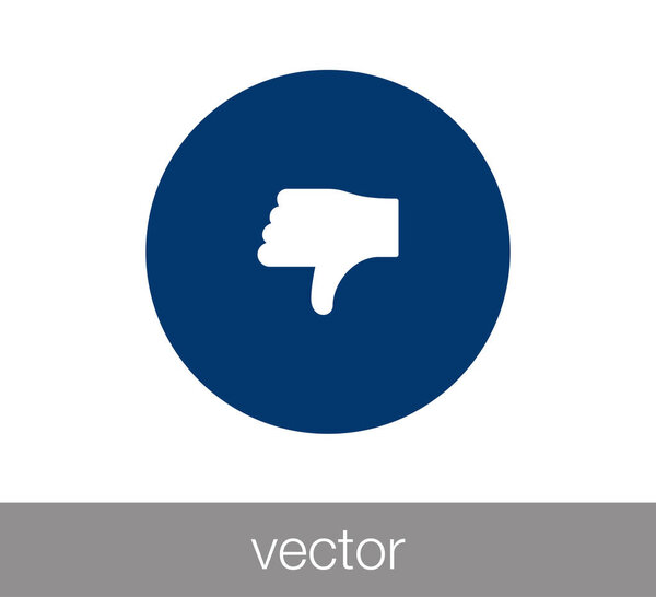 Значок "Палец вниз"