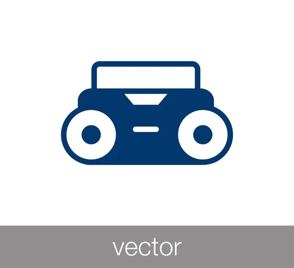 Radio pictogram illustratie — Stockvector