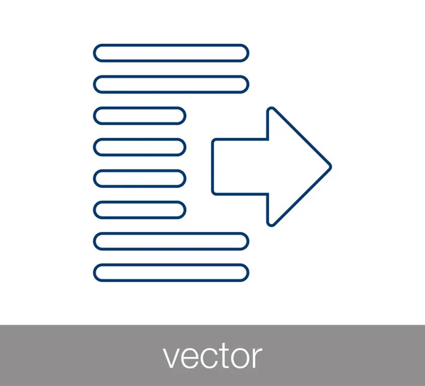 Zvětšit odsazení ikon. — Stockový vektor