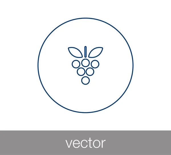 Дизайн иконы винограда — стоковый вектор