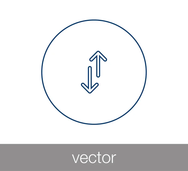 Icône de transfert avec deux flèches latérales — Image vectorielle