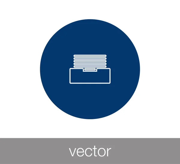 icono plano archivo — Vector de stock © signsandsymbols@email.com