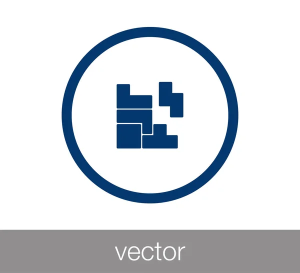 Tetris game icon. — Stock Vector