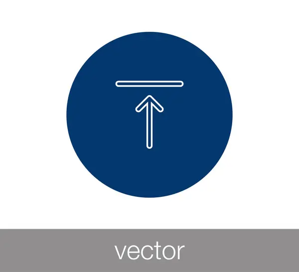 Carregar ícone com seta para cima —  Vetores de Stock