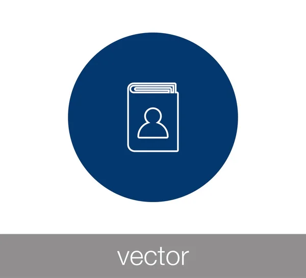 Ikona telefonní seznamu — Stockový vektor