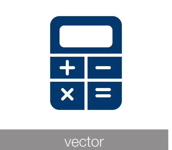 Calculadora Icono plano — Vector de stock