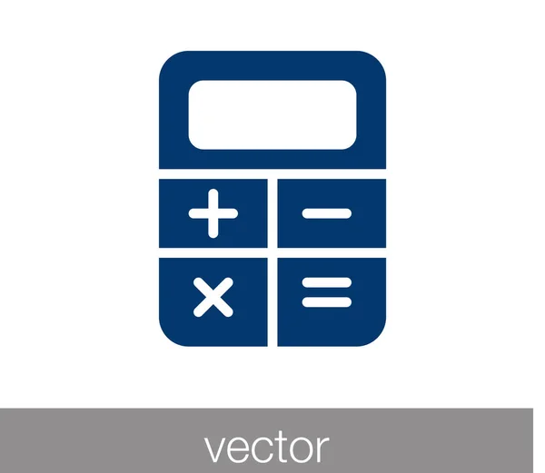 Ícone plano da calculadora — Vetor de Stock