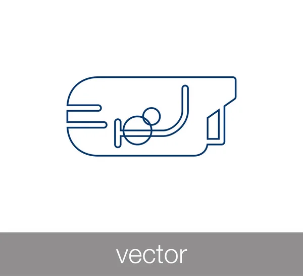 Ícone da câmera de segurança — Vetor de Stock