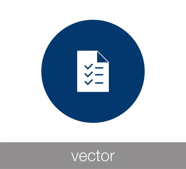 Egyszerű feladatlista ikon. — Stock Vector