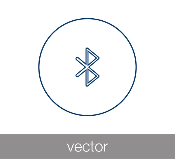 Ilustración icono del bluetooth — Vector de stock