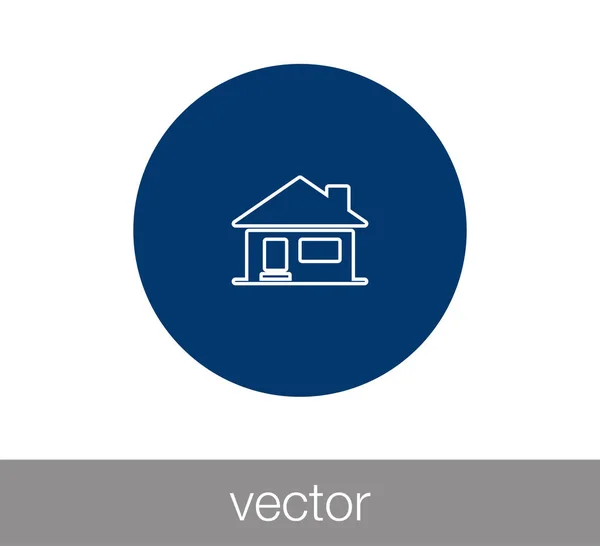 Home icon. House icon. — Stock Vector