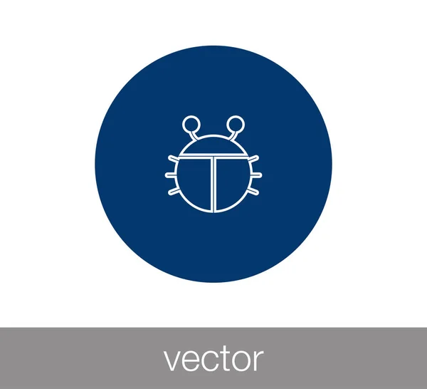 Bug web icon — Stock Vector
