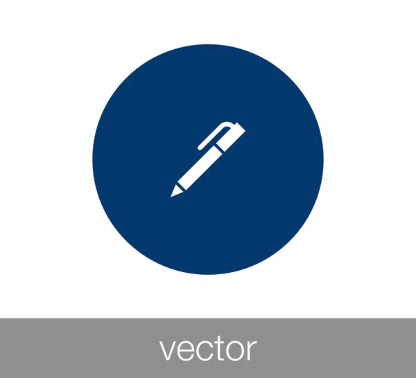 Icono web pluma . — Vector de stock