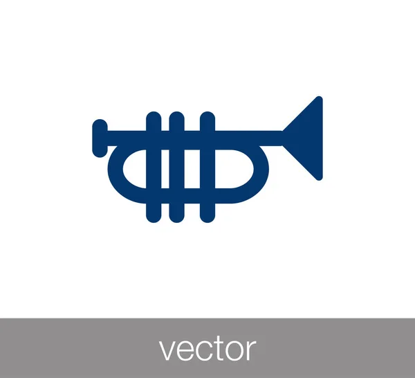 Trumpet enkel ikon — Stock vektor