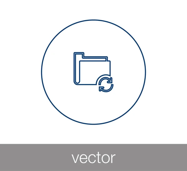 Icono de carpeta simple — Vector de stock