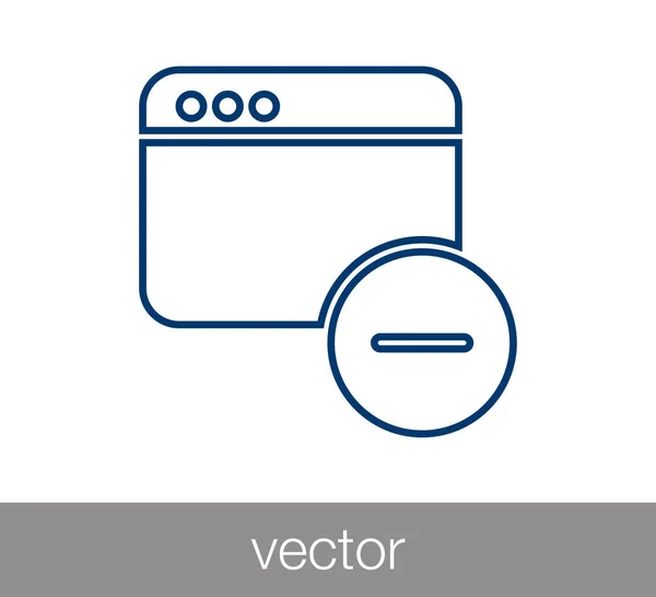 Fenster oder Programmiersymbol — Stockvektor