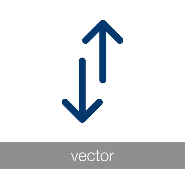 Överföra ikonen med två sida pilar — Stock vektor