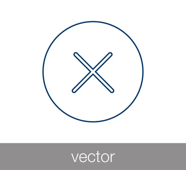 Close sign icon. — Stock Vector