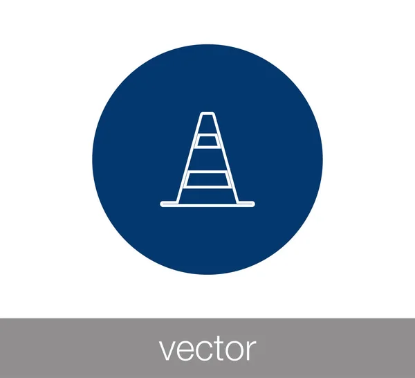 Ikone der Baubarriere — Stockvektor