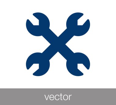 Çapraz anahtarı simgesini.