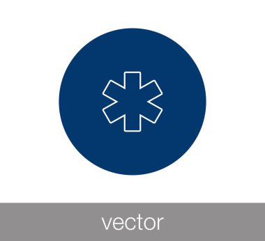 tıbbi işareti simgesi.