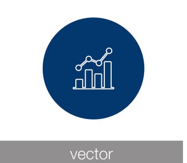 Grafik simgesini. Çubuk grafik simgesi. 