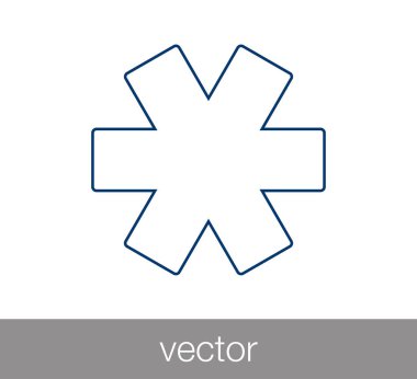 Yıldız anahtar simgesi.