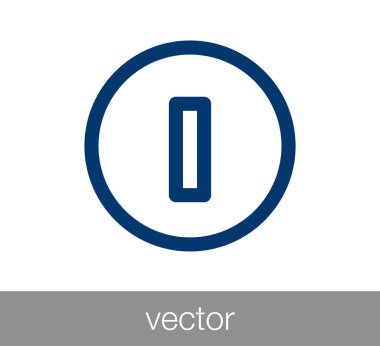 Güç simgesi simgesi.