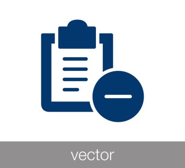 basit denetim listesi simgesi.