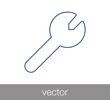 İngiliz anahtarı Web simgesi.