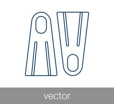 Dalış paletleri simgesi